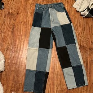 Patchwork jeans ( never worn) from a boutique in Socal.